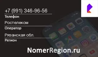 Кто звонил с 9913469656 - регион и оператор